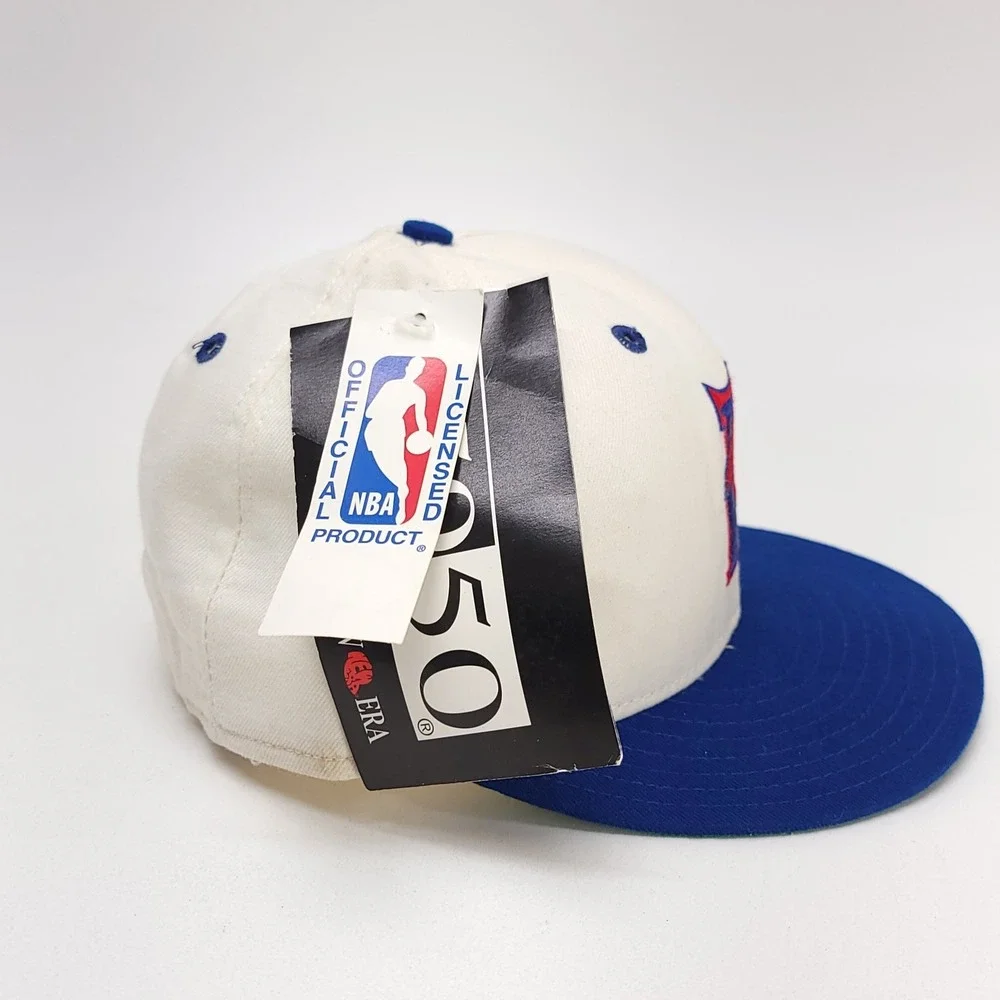 Philadelphia 76ers Hat Vintage New Era 5950 Pro Model Fitted Size 7 Wool‎ NBA